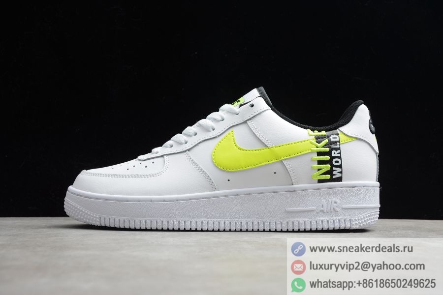 Nike Air Force 1 Worldwide White Volt CK6924-101 Unisex Shoes